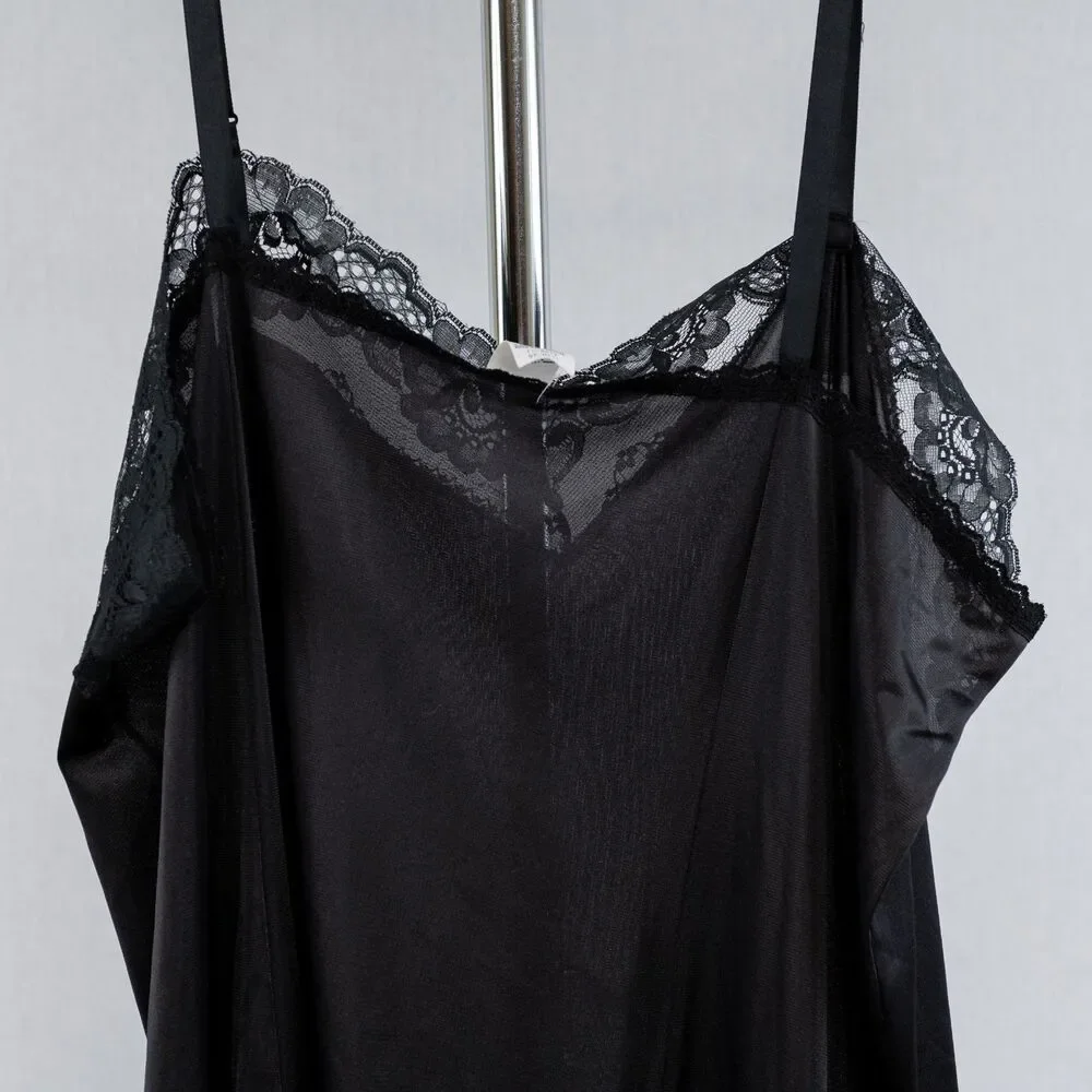 Velrose black slip dress size 44/M